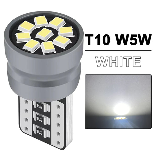 2/4/10/20 PCS CANBUS T10 W5W LED Bulb 12V 2016-9SMD 6500K Bright White Yellow Red Blue Car Interior Dome Door Maps Trunk Lights - IFINDALL