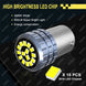 2/4/6/8/10/20 PCS P21W 1156 BA15S 1157 BAY15D LED Bulbs For Car Turn Signal Parking Brake Lights 12V 2016-15SMD White Amber Red - IFINDALL