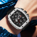 2025 New VA VA VOOM Top Brand Men Watches Luxury Square Sports Quartz Watch Waterproof Multifunctional Chronograph Watch for Men - IFINDALL