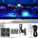 18 in 1 LED Symphony Ambient Lights Car Interior Full Color Streamer RGB 64 Colors Neon Acrylic Strip Decoration Atmosphere Lamp - IFINDALL