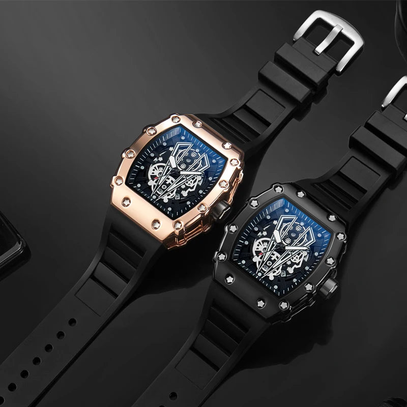 Foreign Trade Watch Large Dial For Men Quartz Waterproof Sport Square Luminous Watch For Men - IFINDALL