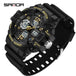 SANDA 3168 White Sport Watch  LED Digital 50M Waterproof Watch Men Multifunction Clock Relogio Masculino Men Military Watches - IFINDALL