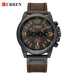 CURREN 8314 Men's Quartz Watch New Fashion Multi-function Chronograph Clock Leather Strap Calendar Simple Sports Watches for Men - IFINDALL