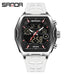SANDA 6235 Dual Display Electronic Watch Barrel Big Dial Sports LED Analog Digital Chronograph Military Wristwatch 2025 - IFINDALL