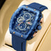 2025 New VA VA VOOM Top Brand Men Watches Luxury Square Sports Quartz Watch Waterproof Multifunctional Chronograph Watch for Men - IFINDALL