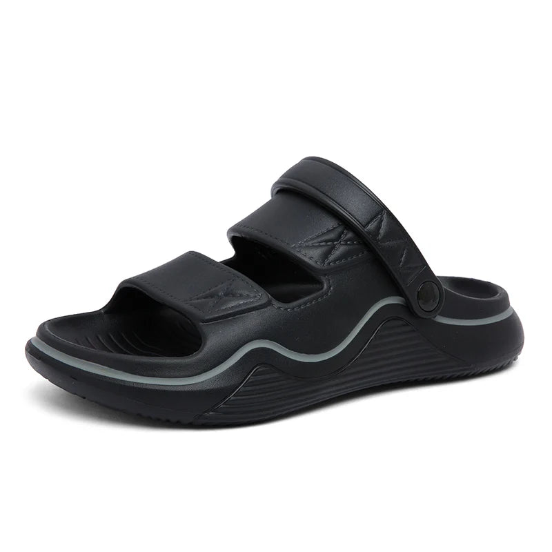 2025 Fashion Men Outdoor Sandals Slippers Beach Comfortable Slides Clogs Men Casual Shoes Garden Shoes Men Beach Slippers - IFINDALL