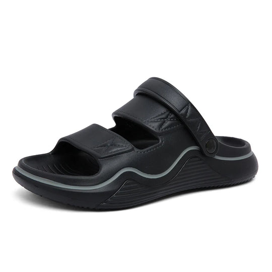 2025 Fashion Men Outdoor Sandals Slippers Beach Comfortable Slides Clogs Men Casual Shoes Garden Shoes Men Beach Slippers - IFINDALL