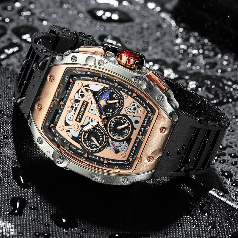 2024 New Sports Watch Men Top Brand Luxury Mens Watches Business Waterproof Military Quartz Chronograph Wristwatch Montre Homme - IFINDALL