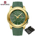 NAVIFORCE NF7112 Original Quartz Watch for Men Simple Silicone Strap 5Bar Waterproof Luminous Watches - IFINDALL