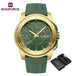 NAVIFORCE NF7112 Original Quartz Watch for Men Simple Silicone Strap 5Bar Waterproof Luminous Watches - IFINDALL