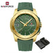 NAVIFORCE NF7112 Original Quartz Watch for Men Simple Silicone Strap 5Bar Waterproof Luminous Watches - IFINDALL
