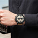 CURREN 8314 Men's Quartz Watch New Fashion Multi-function Chronograph Clock Leather Strap Calendar Simple Sports Watches for Men - IFINDALL