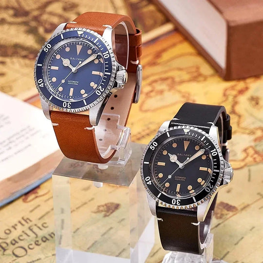2025 Baltany Retro 39mm Automatic Mechanical DiveWater Watch NH38 Sapphire Stainless Steel waterproof luminous watches for men - IFINDALL