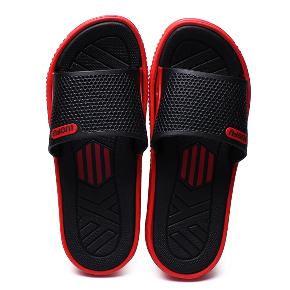 Flip Flops Sports Style Men's Slippers Summer Comfortable Breathable Casual Men's Sandals Home Bathroom Non-slip Male Slippers - IFINDALL