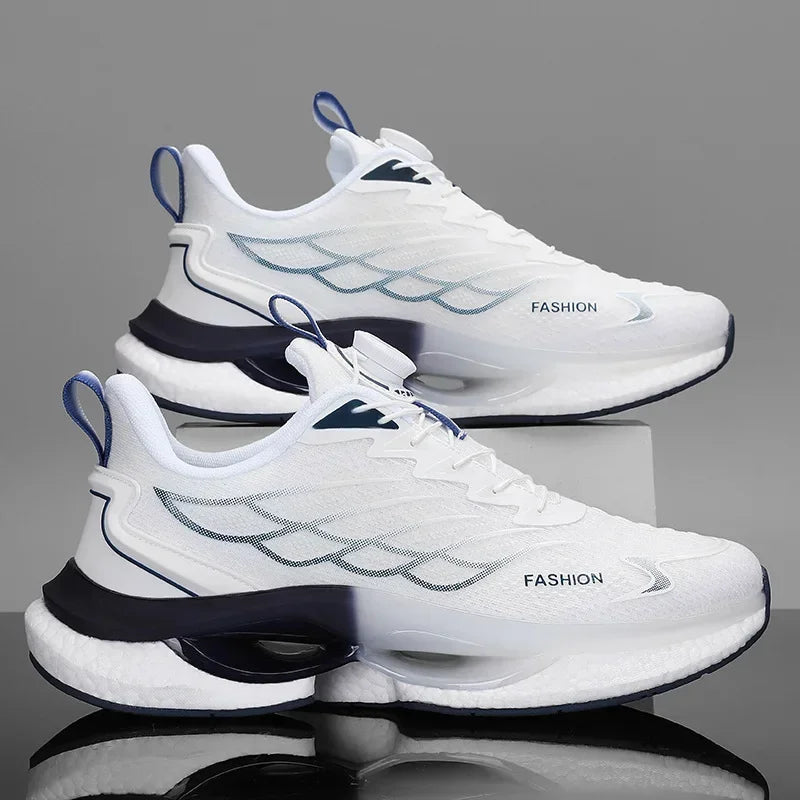Men Rotary Buckle Running Shoes Women Reflective Outdoor Jogging Sneakers INS Chunky Sports Zapatillas Anti-Slip Unisex Footwear - IFINDALL