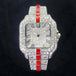Luxury Full Diamond Watch for Men Fashion Green Iced Out Bling Square Watches Hip Hop Rap Jewelry Relogio Masculino Dropshipping - IFINDALL