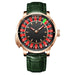 HAEMMER  New Men's Mechanical Watch Diamond Face NH35 Watch Men's Push Button Roulette Rotating Sapphire Glass Watch Waterproof - IFINDALL
