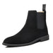 Luxury Designer New Autumn Winter Mens Pointed Suede Leather High Tops Dress Shoes For Male Formal Business Chelsea Ankle Boots - IFINDALL