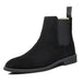 Luxury Designer New Autumn Winter Mens Pointed Suede Leather High Tops Dress Shoes For Male Formal Business Chelsea Ankle Boots - IFINDALL