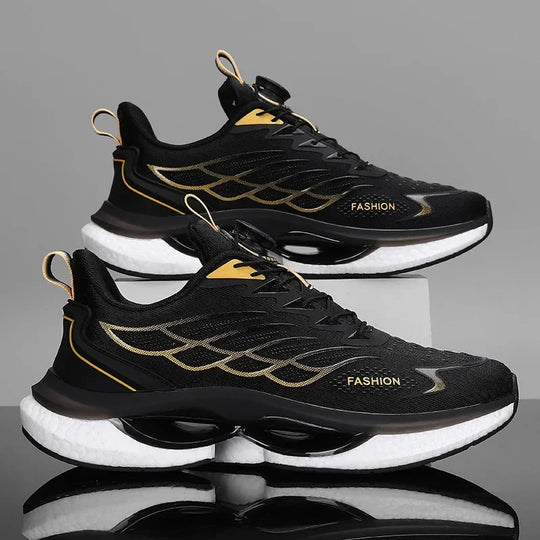 Men Rotary Buckle Running Shoes Women Reflective Outdoor Jogging Sneakers INS Chunky Sports Zapatillas Anti-Slip Unisex Footwear - IFINDALL