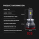 2PCS 70W LED Car Headlight D1S D2S  D3S D4S D5S D8S CANbus No Error Lamp Auto Headlamp Bulbs Car Light 6000K White High Low Beam - IFINDALL
