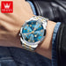 OLEVS 3675 Mens Watch Original Multifunctional Chronograph Quartz Watch Moon Phase Watches For Men Waterproof Mens Gifts Reloj - IFINDALL