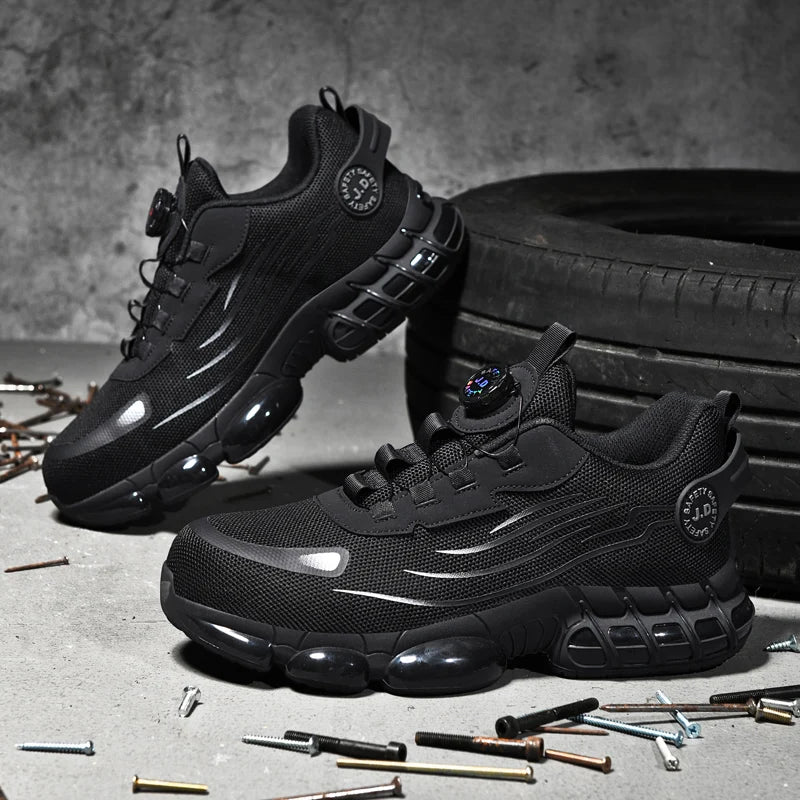 Men's Military Tactical Boots Army Boots Men Side Zipper Military Boots Men Anti-Slip Ankle Boots Work Safety Shoes Hiking Shoe - IFINDALL