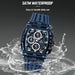 NAVIFORCE Men's Watch Quartz Chronograph Fashion Clock Waterproof Silicone Tape Watches for Man Date Display Sports Wristwatches - IFINDALL