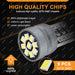2/4/10/20 PCS CANBUS T10 W5W LED Bulb 12V 2016-9SMD 6500K Bright White Yellow Red Blue Car Interior Dome Door Maps Trunk Lights - IFINDALL