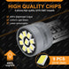 2/4/10/20 PCS CANBUS T10 W5W LED Bulb 12V 2016-9SMD 6500K Bright White Yellow Red Blue Car Interior Dome Door Maps Trunk Lights - IFINDALL