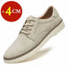 Classic Genuine Leather Casual Shoes Sneakers Man Elevator Shoes Height Increase Shoes for Men Insoles 4CM Sports Leisure Taller - IFINDALL