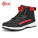 YRZL Men Shoes Spring Autumn High Top Waterproof Walking Sneakers Leisure Male Leather Sports Shoes Non-Slip Shoes for Men - IFINDALL