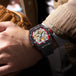 Luxury men's watch onola plastic transparent hollow full automatic mechanical watches men waterproof clock - IFINDALL