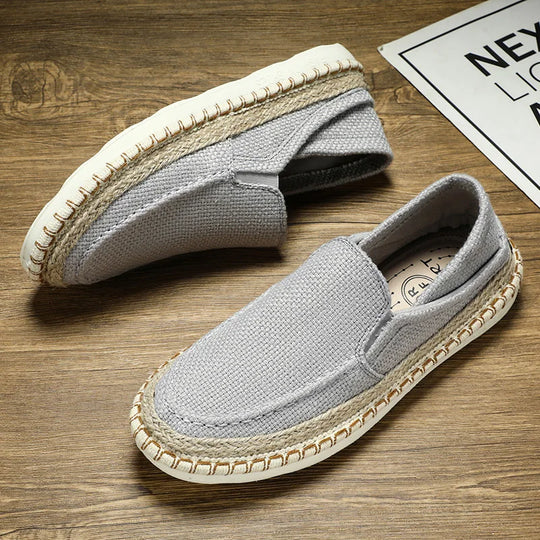 Fashion Fisherman's Slip-on Cloth Shoes Men Loafers Summer Slippers Flats Lazy Shoes Size 39-44 - IFINDALL