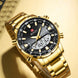 Men Watches 2025 Top Brand Luxury relogio masculino Gold Stainless Steel Band Wrist Watch For Male Clock Men Dual Display watch - IFINDALL
