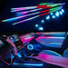 18 in 1 LED Symphony Ambient Lights Car Interior Full Color Streamer RGB 64 Colors Neon Acrylic Strip Decoration Atmosphere Lamp - IFINDALL