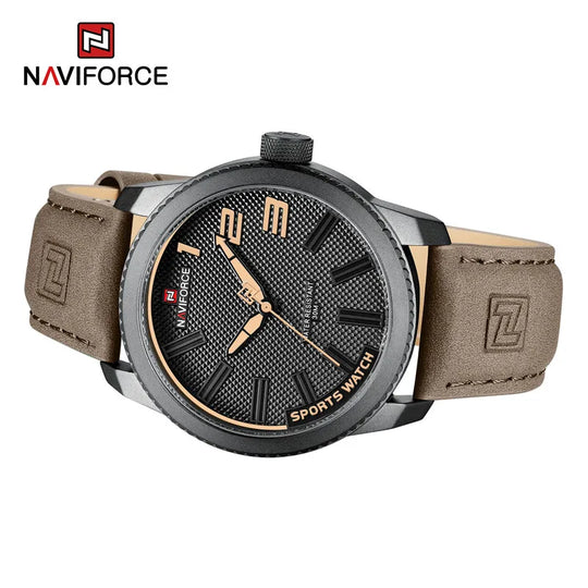 NAVIFORCE Men Wristwatch Top Brand Luxury Waterproof Watch Simple Sport Military Army Original Business Quartz Male Clock 9202 - IFINDALL
