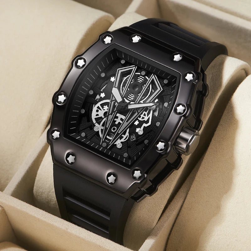 Foreign Trade Watch Large Dial For Men Quartz Waterproof Sport Square Luminous Watch For Men - IFINDALL