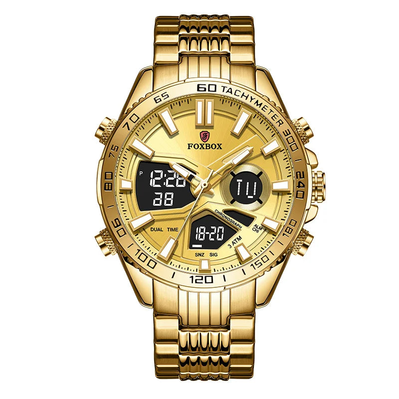 LIGE Watches For Men Luxury Brand Sport Quartz Wristwatch Waterproof Military Steel Men Watch Digital Clock Relogio Masculino - IFINDALL