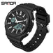 SANDA Top Luxury Men's Quartz Watches Waterproof Men Military Sport Watch Relogio Masculino Dual Display LED Digital Wristwatch - IFINDALL