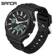 SANDA Top Luxury Men's Quartz Watches Waterproof Men Military Sport Watch Relogio Masculino Dual Display LED Digital Wristwatch - IFINDALL
