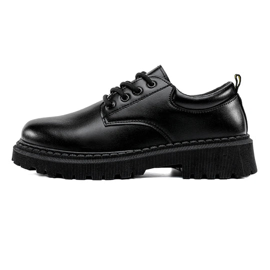 Men Leather Shoes British Business Men's Casual Fashion Shoes Thick Soles Comfort Business Shoes for Men - IFINDALL