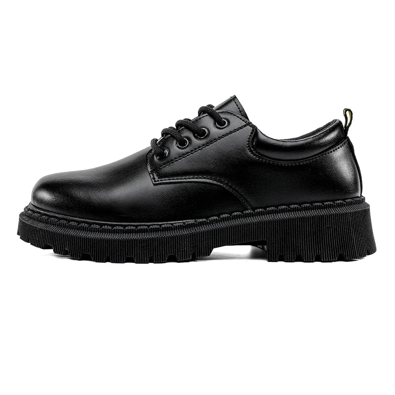 Men Leather Shoes British Business Men's Casual Fashion Shoes Thick Soles Comfort Business Shoes for Men - IFINDALL