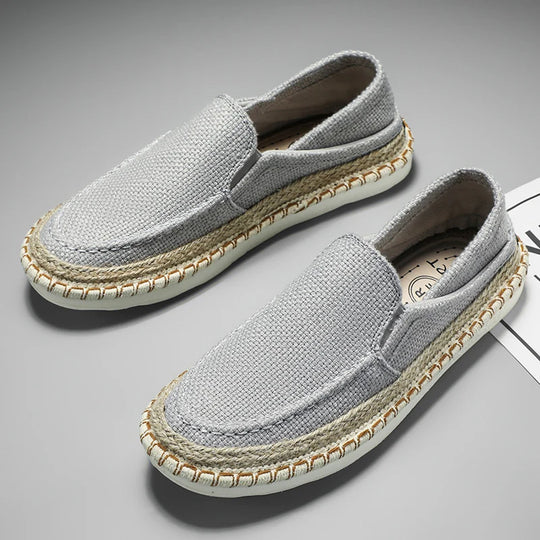 Fashion Fisherman's Slip-on Cloth Shoes Men Loafers Summer Slippers Flats Lazy Shoes Size 39-44 - IFINDALL