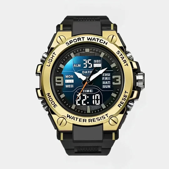 [Men's Digital Chronograph Watch] Multi-sport Chronograph Watch Men's Digital Quartz Watch With Alarm Luminous Date The Ideal Gi - IFINDALL