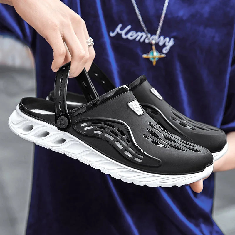 Men's Casual Sandals Breathable Comfortable Versatile Men's Slippers Fashionable Trendy Non Slip Flat Shoes for Men Slippers - IFINDALL