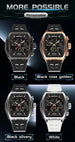 SANDA 6235 Dual Display Electronic Watch Barrel Big Dial Sports LED Analog Digital Chronograph Military Wristwatch 2025 - IFINDALL