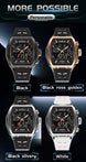 SANDA 6235 Dual Display Electronic Watch Barrel Big Dial Sports LED Analog Digital Chronograph Military Wristwatch 2025 - IFINDALL