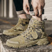 Military Boots for Men Autumn High Top Camouflage Desert Casual Flats Mens Boot Breathable Non Slip Work Shoes Zapatillas Hombre - IFINDALL