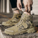Military Boots for Men Autumn High Top Camouflage Desert Casual Flats Mens Boot Breathable Non Slip Work Shoes Zapatillas Hombre - IFINDALL